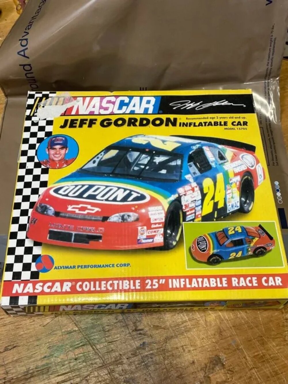 1998 Jeff Gordon #24 DuPont Chevrolet Monte Carlo 25" Inflatable Race Car